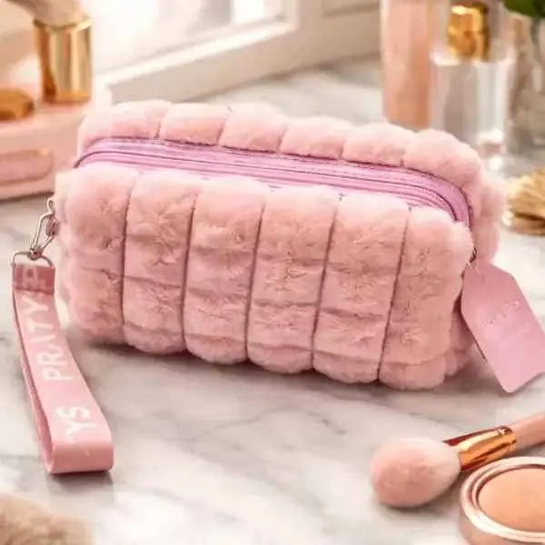 Porta cosmetico de peluche