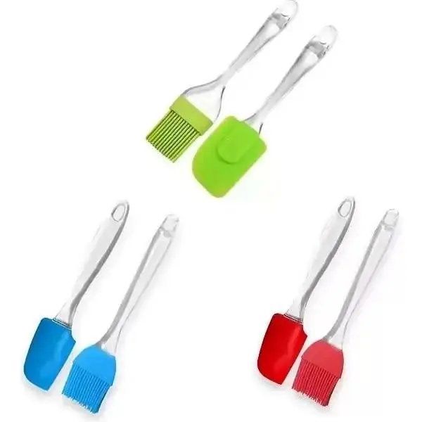 Set pincel + espátula de silicona