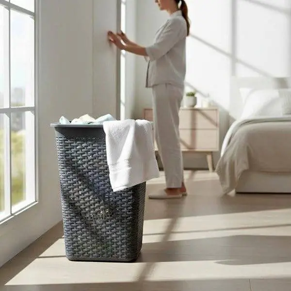 Canasto de ropa plastico Simil con tapa