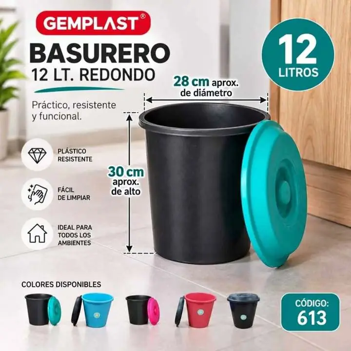 Tacho de basura 12 litros