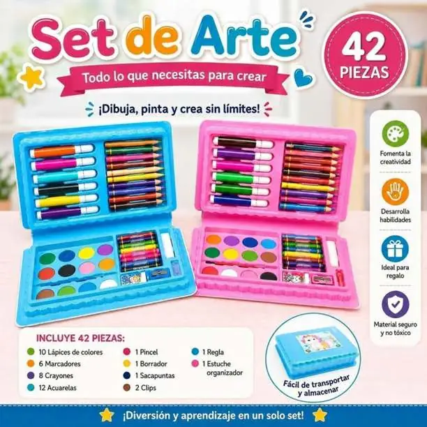 Set de arte de 42 piezas