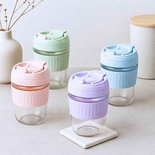Vaso de vidrio con pico