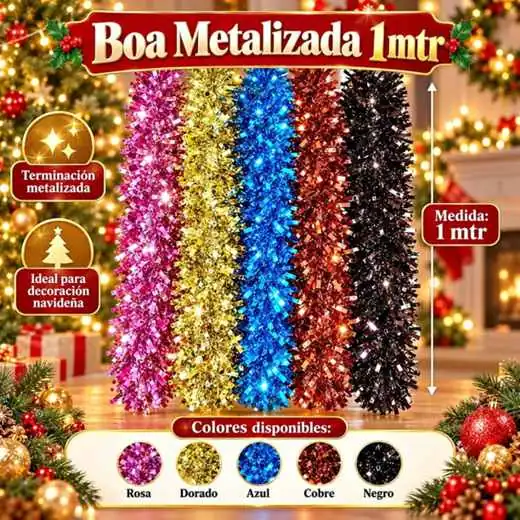 Boa metalizada de 1 metro
