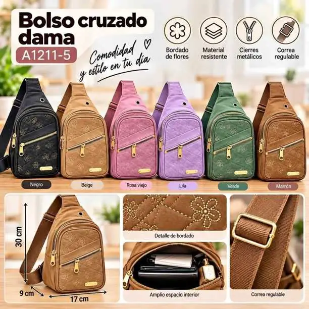 Bolso cruzado de dama