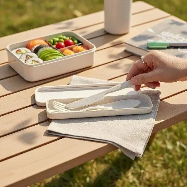 Set de cubiertos con estuche