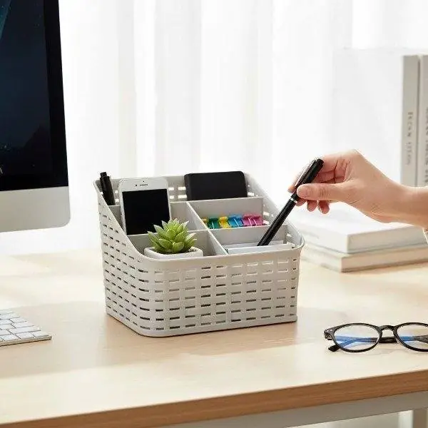 Organizador plástico de escritorio