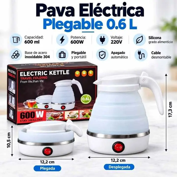 Pava eléctrica plegable