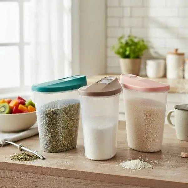Recipientes plasticos con pico vertedero