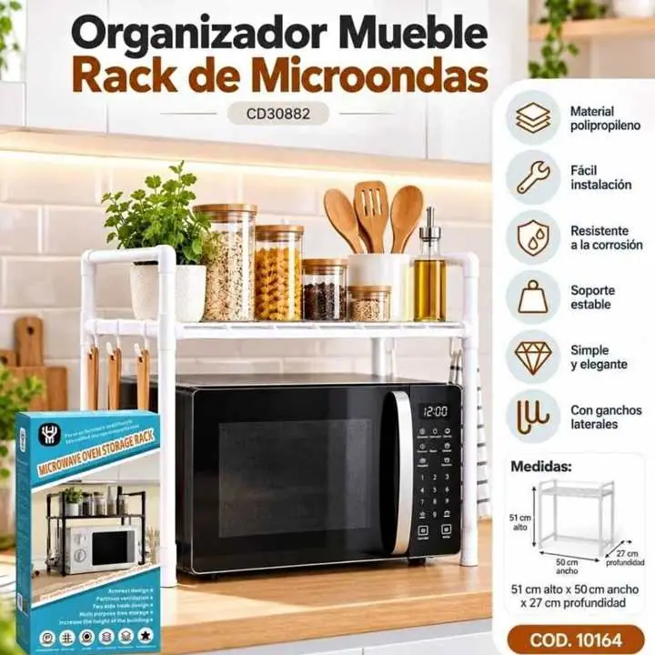 Organizador mueble Rack de microondas