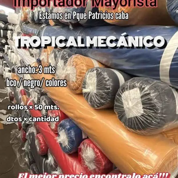 Tropical mecánico en 3.00 mts de ancho