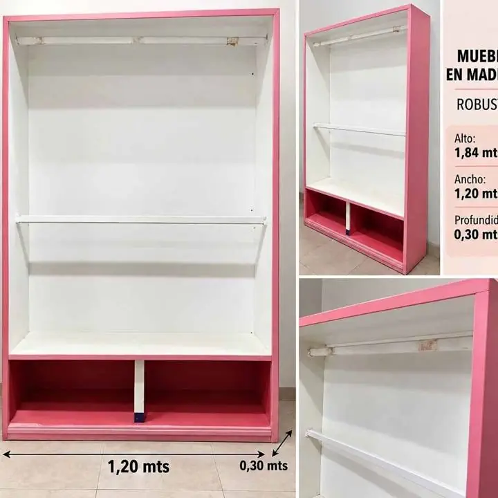 Mueble en madera robusta para colgar