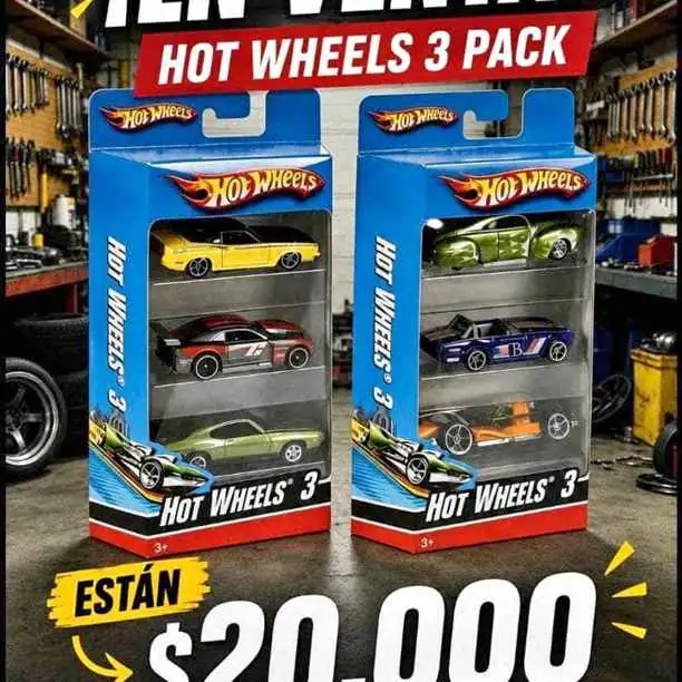 Autos hotwheel x 3 unidades
