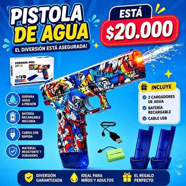 Pistola de agua electrónica