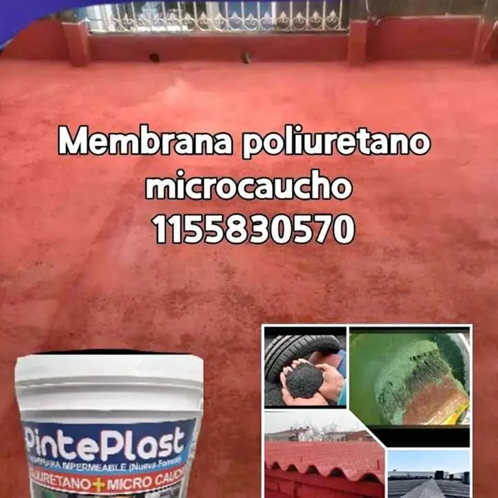 Membrana impermeabilizante poliuretano +microcaucho! impermeabilizacion total