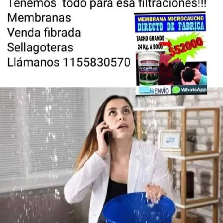 Membrana impermeabilizante + sellador de goteras