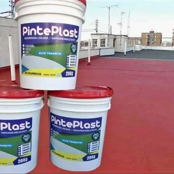 Impermeabiliza techos lozas ,chapa ,paredes exteriores Membrana liquida x 10 litr ,varios colores