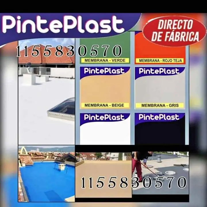 Membrana liquida ,y poliuretano Impermeabilizante lozas chapas yparedes exteriores