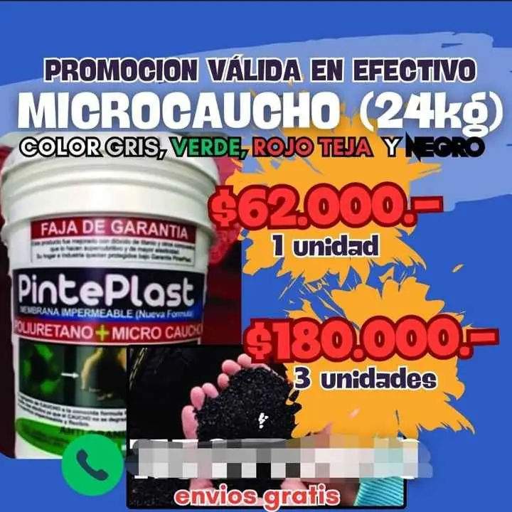 Membrana caucho impermeabilizante x 24 kg