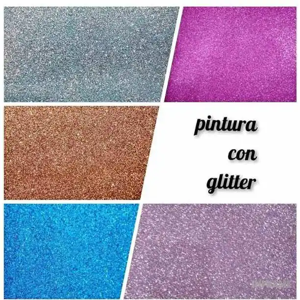 Pintura con glitter