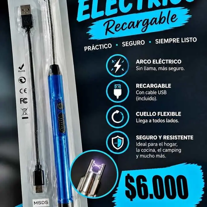 Encendedor eléctrico recargable