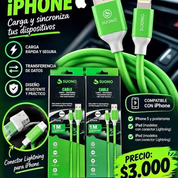 Cable suono para iPhone – 1 metro