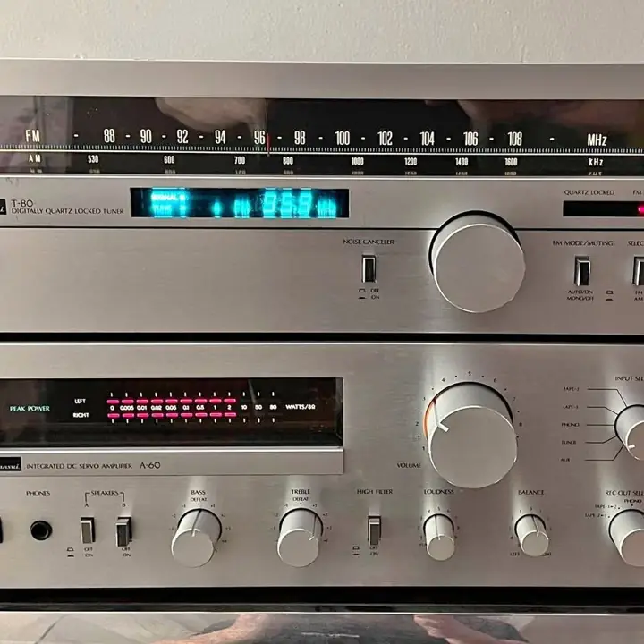 Amplificador Sansui A-60 + sintonizador Sansui T-80 Made in Japón