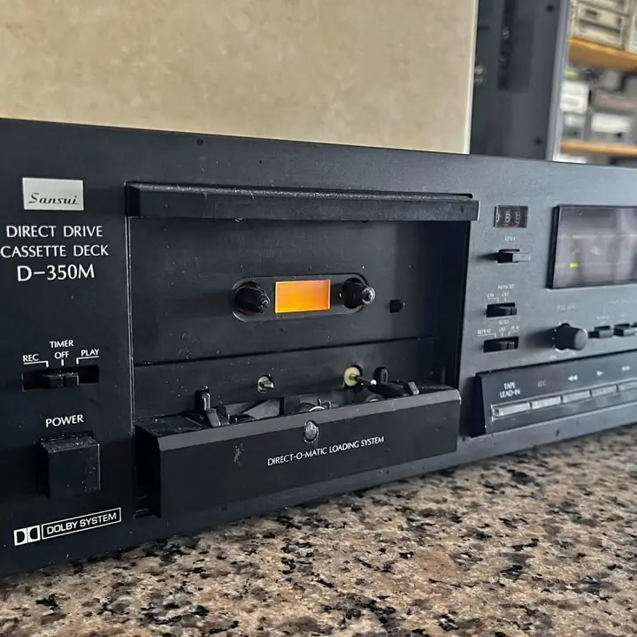 Sansui D-350M Direct Drive Stereo Cassette Deck japon 1981