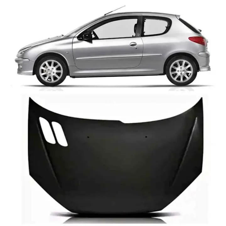 Capot Peugeot 206 nuevo cóntamos con taller de chapa y pintura