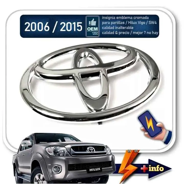 Insignia Emblema Toyota Parrilla Hilux 2006 15
