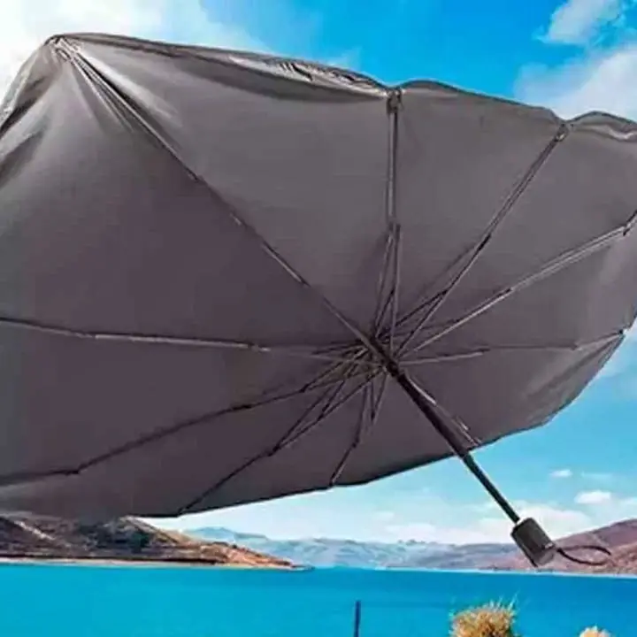 Paragua Cortina Parasol Plegable Metalizada para Parabrisas