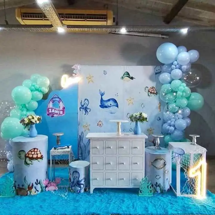 Decoración fondo del mar