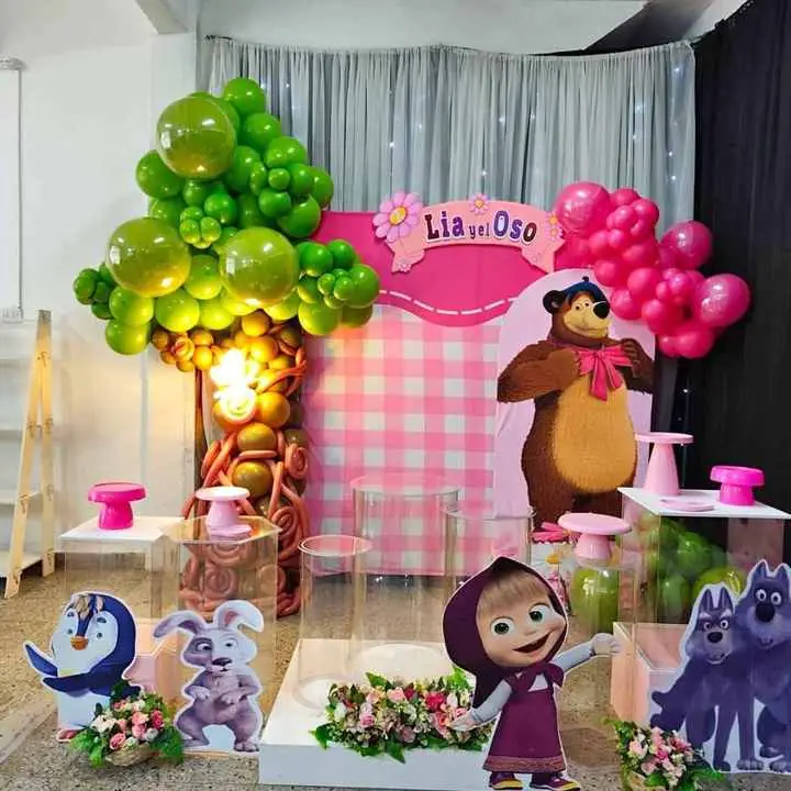 Deco ambientación Masha y el oso