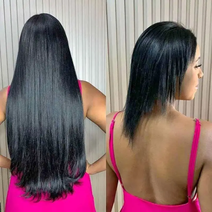 ¡Promo imperdible! 70 Extensiones de cabello 100% NATURAL de 50cm de largo. CASTAÑO/NEGRO