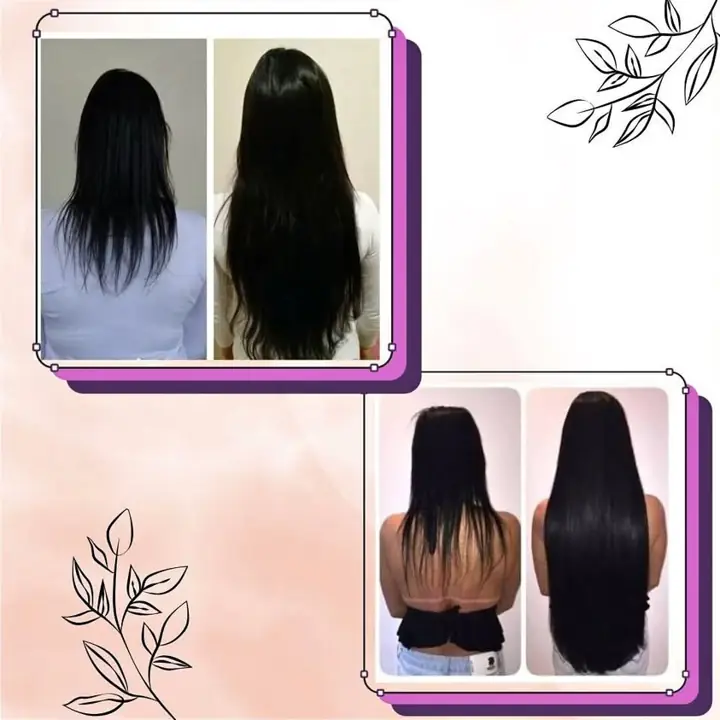 Extensiones de pelo 100% natural 60CM (color castaño o negro)