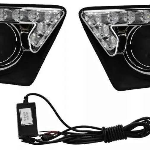 Rejilla lateral Ford Ecosport iii (kd) 12/17 Led kit con agujero para auxiliar (drl)