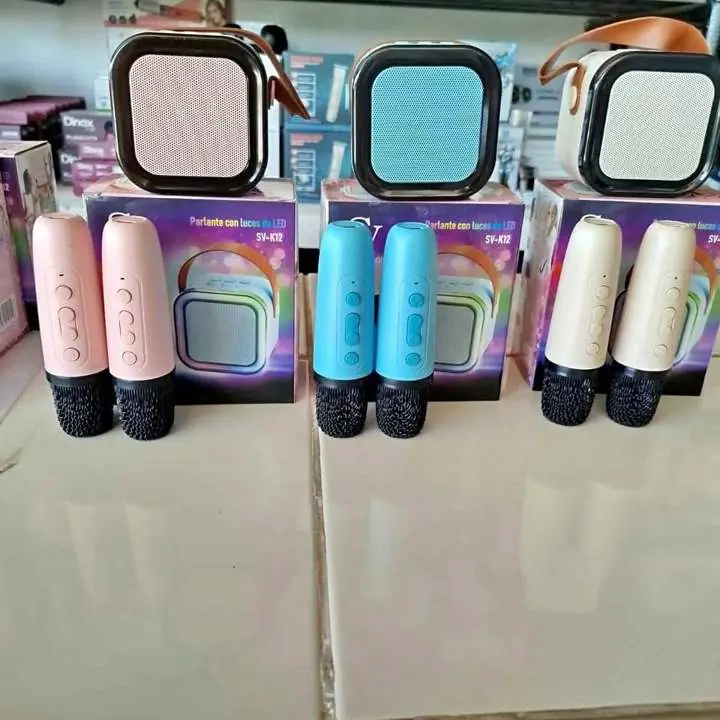 ¡Parlantes con 2 Micrófonos! Ideal para fiestas, karaoke y eventos