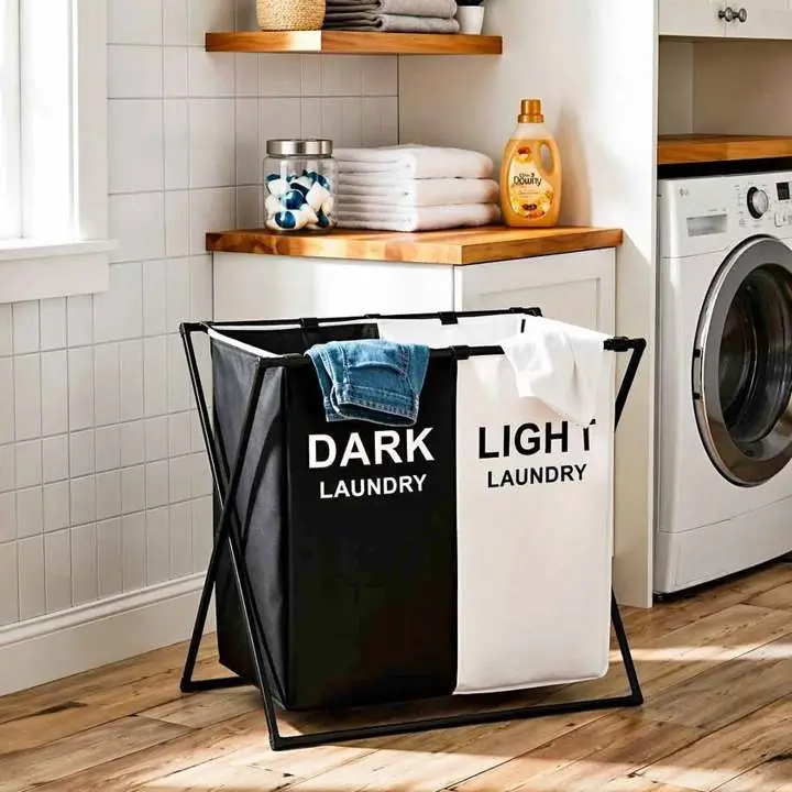 Cesto para Ropa Cesto para ropa de lavado. con separador de prendas