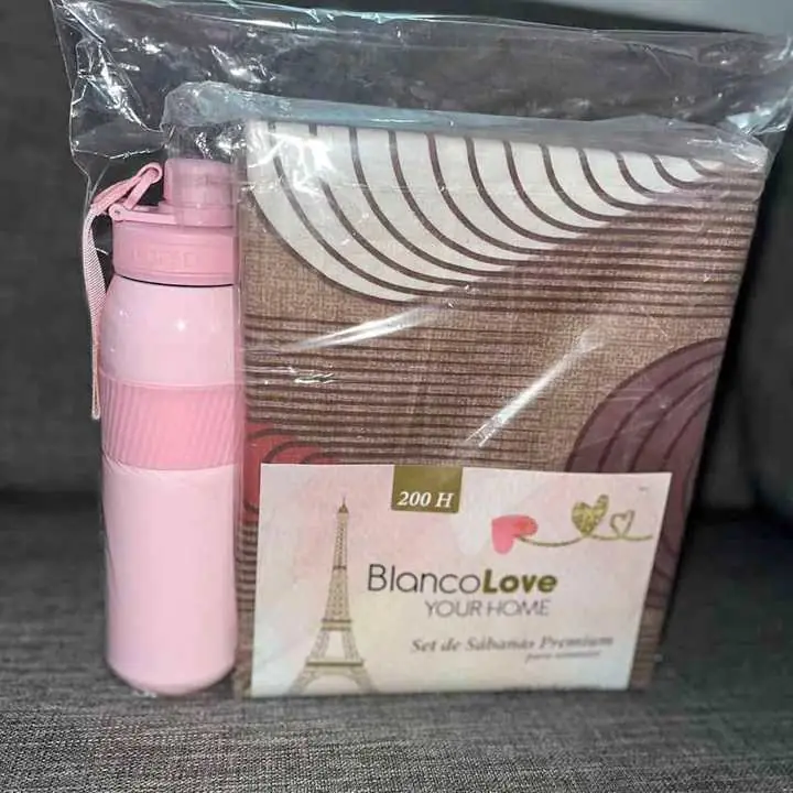 COMBO 3 para el dia de la madre Botella térmica y Sábanas!
