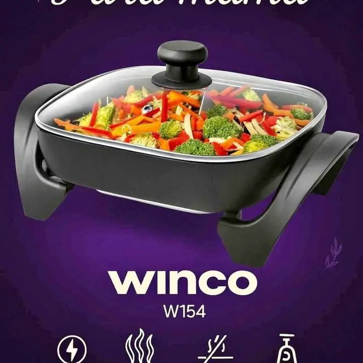 Paellera rectangular winco