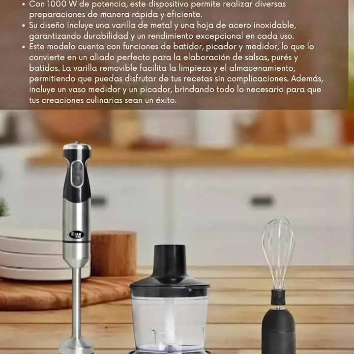 Mixer star trak C/accesorios 1000W