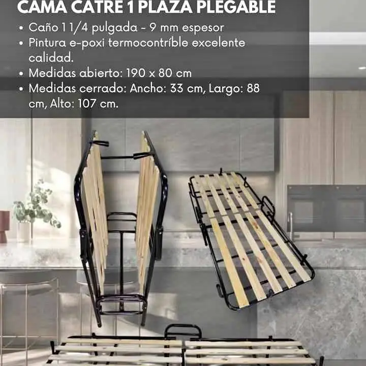 Reingreso! catre reforzado para colchon 1 plaza