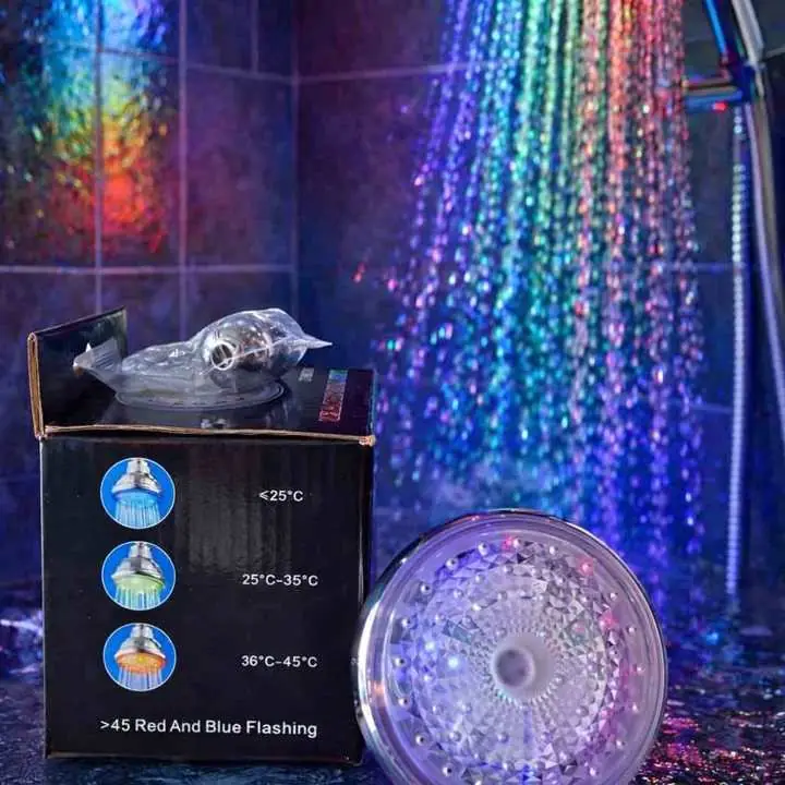 DUCHA LED con sensor de temperatura Luz LED automática