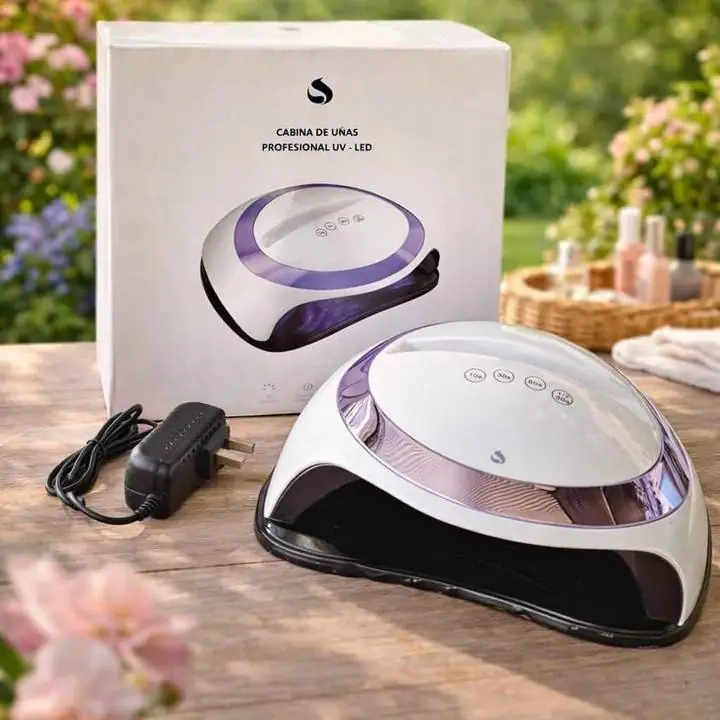 Cabina de uñas UV-LED Sun Potencia: 168W, lo que permite un secado rápido y eficiente