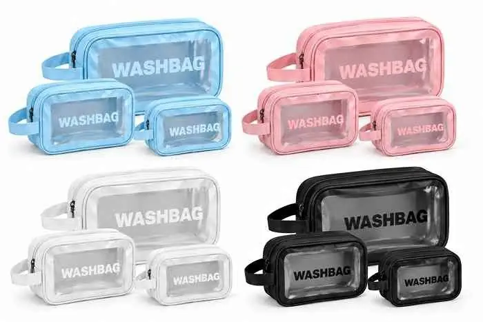 Porta cosméticos washbag - SET X3 Set x3 tamaños • varios colores disponibles