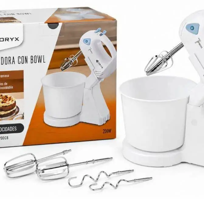 Batidora con bowl + amasadora