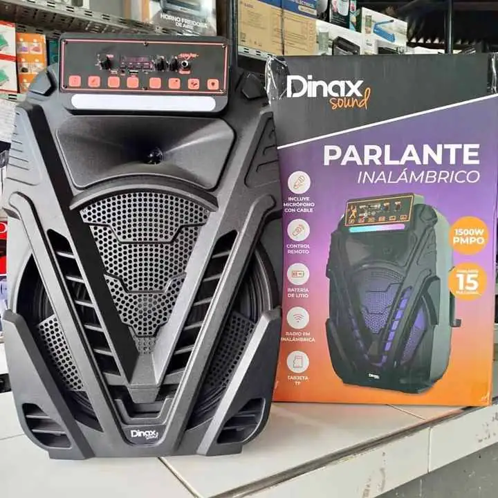 Parlante inalámbrico dinax sound – 1500W pmpo