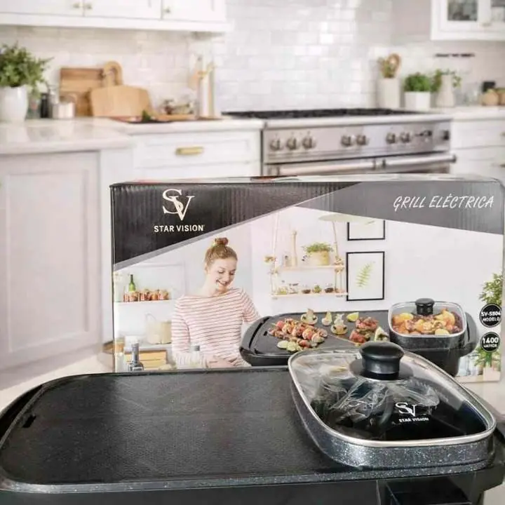 Grill Eléctrico star vision Ideal para cocinar sin humo
