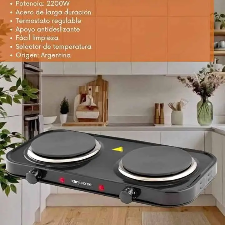 Anafe eléctrico doble kanjihome