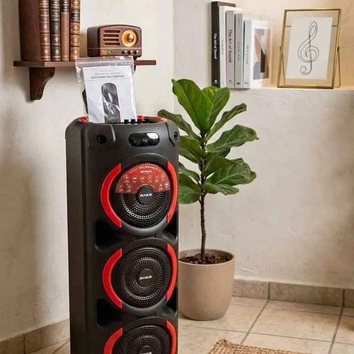Parlante potente aiwa ¡Llevá tu música a otro nivel! Sonido potente y gran presencia