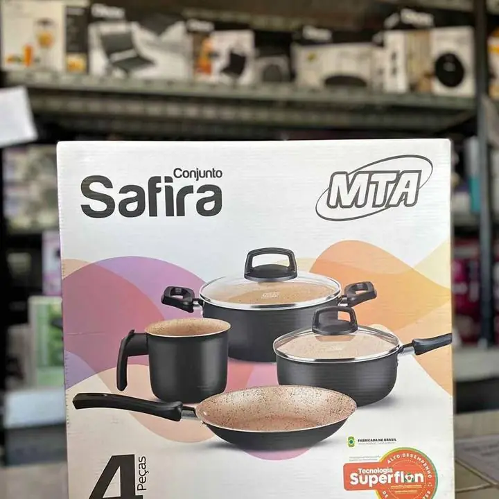 Juego de ollas safira – 4 PIEZAS Marca: Safira